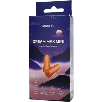 LUNESTO Štuple do uší MAX MINI EP2X 10 PÁROV Oranžová