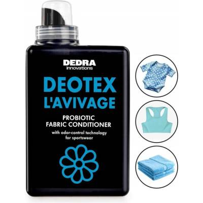 DEOTEX L’AVIVAGE Probiotický kondicionér na prádlo proti zápachu jemná vůně & hebkost 1000 ml
