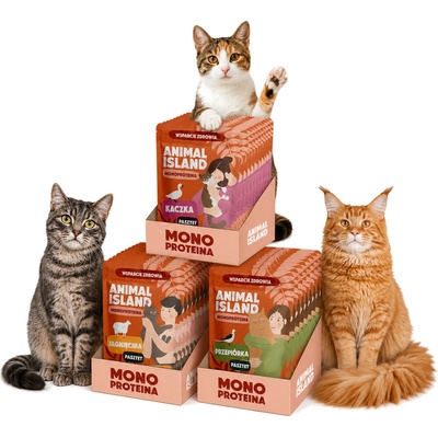 ANIMAL ISLAND Mono Mix 3 příchutí 30 x 100 g