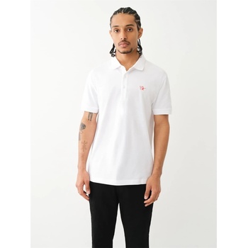 Image 1 of True Religion Блуза с яка True Religion Men's Patched Logo Short Sleeve Polo Shirt - Optic White