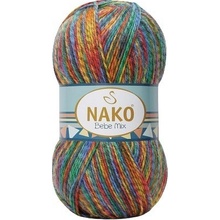 Nako Priadza Nako Bebe Mix 86837 - červená mélange