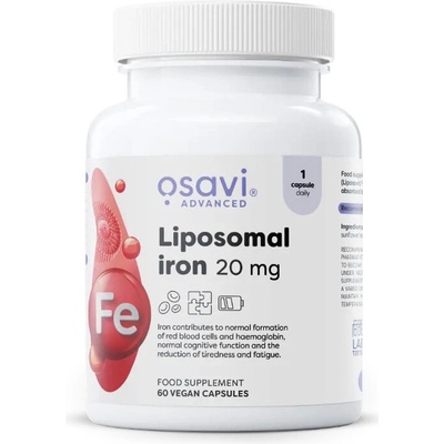 Osavi Liposomal Iron Lipozomálne železo 20 mg 60 rastlinných kapsúl