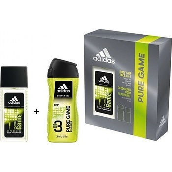 Adidas Pure Game deodorant sklo 75 ml + sprchový gel 250 ml dárková sada