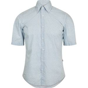 HUGO BOSS Риза с къс ръкав Boss Mens BOSS ORANGE Short Sleeve Shirt - Blue 459