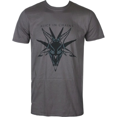ROCK OFF Мъжка тениска Alice in Chains - Black Skull Charcoal - ROCK OFF - AICTS01MC