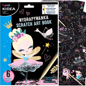 Kidea vyškrabovacie obrázky 2v1 Princezná