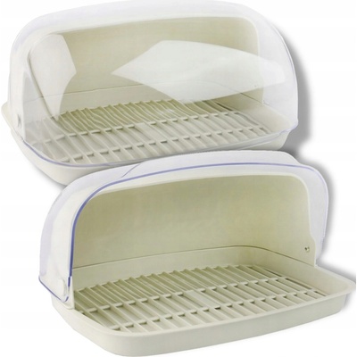 Jednodílný chlebník Viking béžový plast