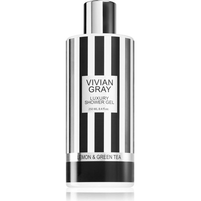 Vivian Gray Stripes Lemon & Green Tea luxusní sprchový gel 250 ml