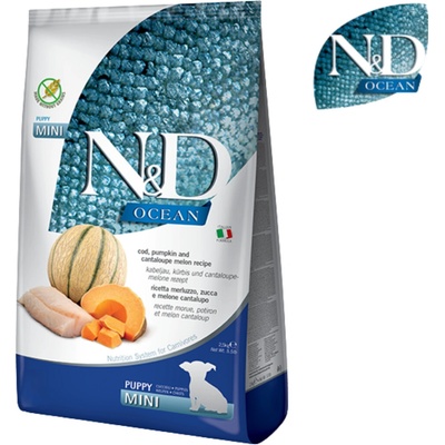 N&D Ocean Puppy Mini Grain Free Cod Pumpkin & Cantaloupe Melon 7 kg