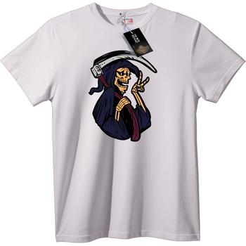 NOONEBRAND Тениска с Жътваря и коса - 7XL, White