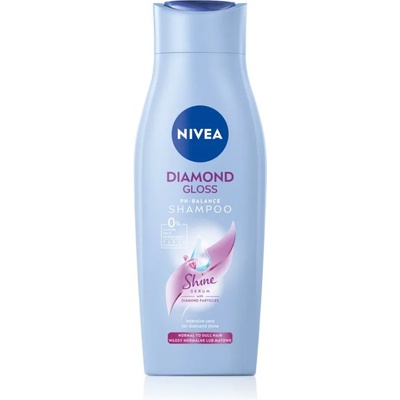 Nivea Diamond Gloss грижовен шампоан за уморена коса без блясък 400ml