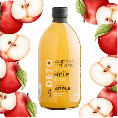 Acetificio Andrea Milano DETOX Jablečný ocet s mateční kulturou 500 ml