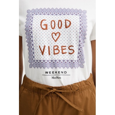 Weekend Max Mara Памучна тениска Weekend Max Mara ARA (2525976041600)
