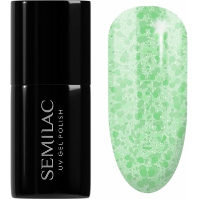 Semilac UV Hybrid Crushed_ICE gélový lak na nechty s použitím UV/LED lampy odtieň 494 Frozen Pistachios 7 ml