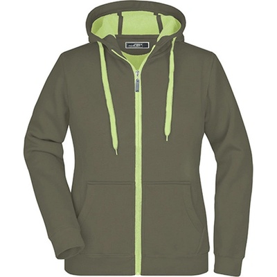 James&Nicholson dámska mikina JN354 Olive