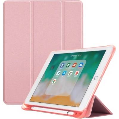 флип калъф с функция за сън / събуждане и място за Apple Pencil за iPad 9, 7" (2017/2018) / Air 1 / 2 / Pro 9, 7" - розов (8827)