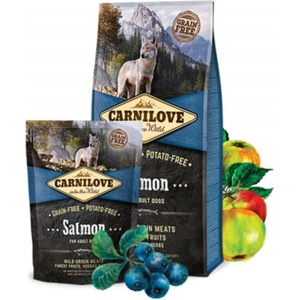 CARNILOVE Salmon & Turkey for Puppies - суха храна за малки кученца със 25% сьомга и 20% пуешко, БЕЗ ЗЪРНЕНИ КУЛТУРИ
