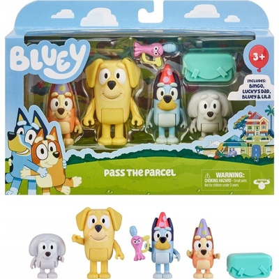 Moose Toys 17558 Bluey Pass The Parcel 6 dielov