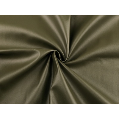 Koženka elastická s filcovým zpevněním, střední, 3 (250 g/m²) zelená khaki