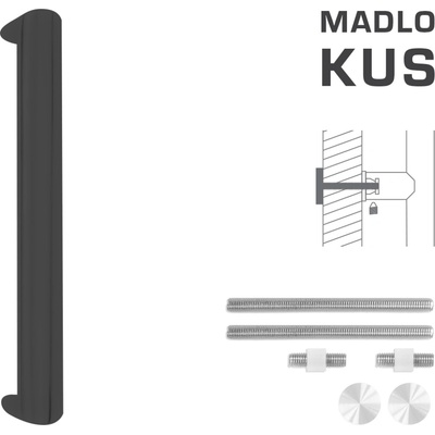 MPkovania FT - MADLO kód K40 40x20 mm UN ks Rozteč madla: 350 mm, Rozmer profilu madla: 40x20 mm, Dĺžka: 370 mm