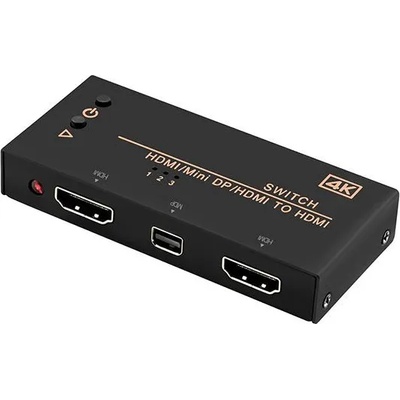 Roline Switch 2xHDMI/Mini DP to HDMI, Value 14.99. 3540 (14.99.3540)