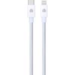 Dviced Cable USB-C to Lightning Nylon Textile 1, 25m - White (DV120006) - istyle