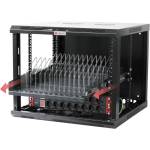 TECHLY I-CABINET-TRAY14BK Изтегляема рафтова полица за мобилни устройства с 14 слота (I-CABINET-TRAY14BK)