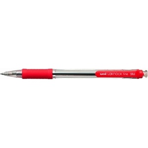 uni Химикалка, 0, 4 мм, с бутон, UNI "SN-101 Laknock Fine", червена 530329000 (530329000)