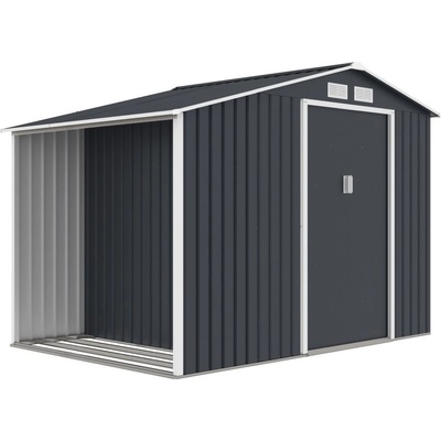 Rojaplast LUKE B domek 202 x 342 x 191 cm tmavě šedá – Hledejceny.cz