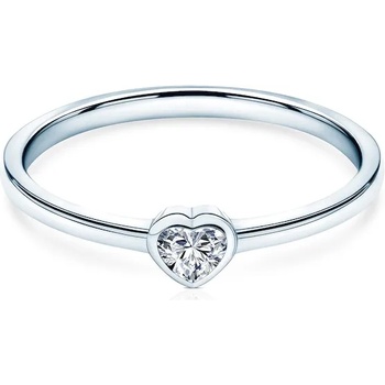 Image 1 of SAVICKI Годежен пръстен Pure: бяло злато, диамант с шлифовка