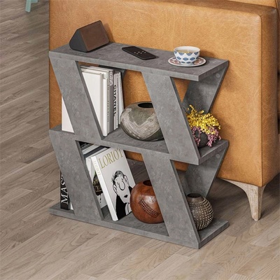 TopMebel Помощна маса Lazena TopMebel от меламин в ретро сив цвят 60x22x57cm
