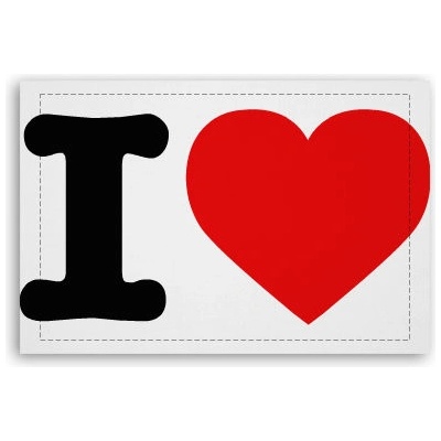 Fotoobraz 60x40 cm malý I love