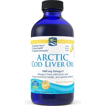 Nordic Naturals Arctic Cod liver oil Lemon (омега 3, масло от черен дроб на треска) лимон, 237 ml