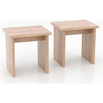 Hoffer, MUNCHEN set 2 kusov lavíc, dub sonoma