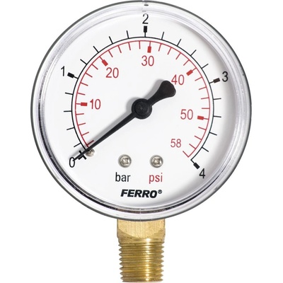 NOVASERVIS Manometr 63mm 1/4" radiální 0 - 10 bar M6310R