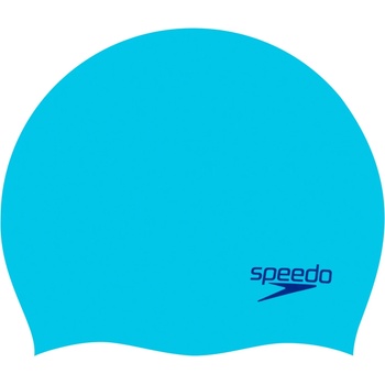 Speedo Шапка за плуване Speedo Plain Moulded Silicone Cap Junior Swim cap - Blue / Blue - размер One Size (581-0064-0511)