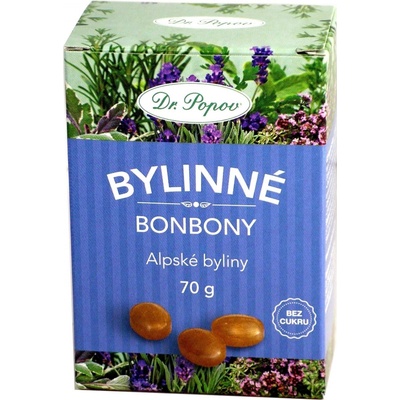 Dr. Popov s.r.o. Alpské byliny bonbóny 70 g