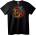 NOONEBRAND Тениска Череп и Феникс - L, Black