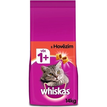 Whiskas granule s hovädzím mäsom 14 kg