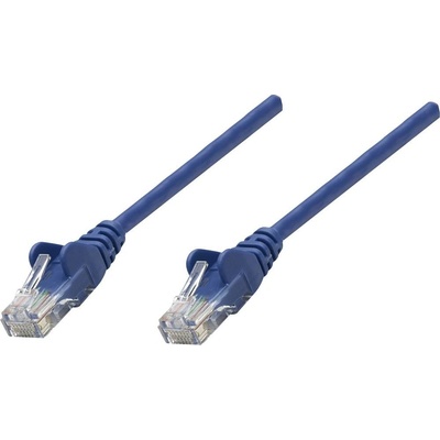 Intellinet 326018 Patch Cat5e, U/UTP, RJ45-Male/RJ45-Male, 20m, modrý