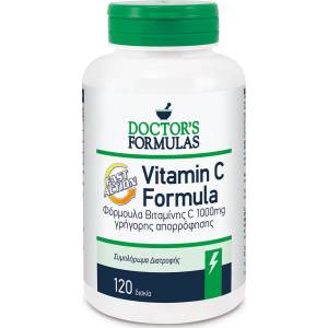 Doctor's Formulas Хранителна добавка витамин Ц бърза абсорбация 1000 мг , Doctor' s Formulas Vitamin C Fast Action 120Caps