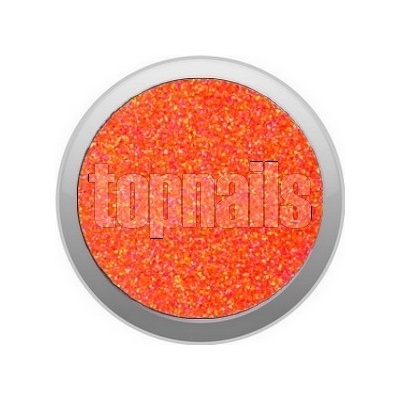 Topnails UV gél farebný Ultra neónové trblietky Orange 529 5g