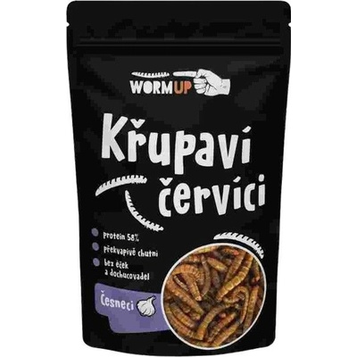 WormUP Chrumkavé červíky s cesnakom 80 g