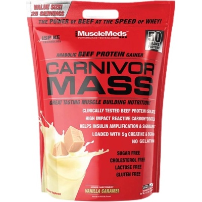 MuscleMeds Carnivor Mass / Beef Gainer [4540 грама] Ванилия с карамел