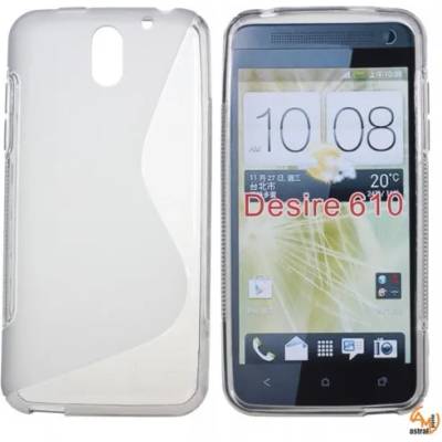 HTC Силиконов калъф за HTC Desire 610 прозрачен
