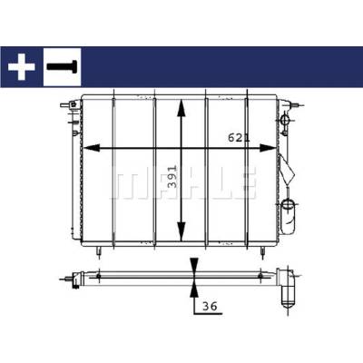 CR452000S MAHLE Chladič, chlazení motoru