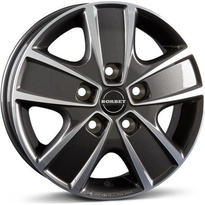 Borbet CWG - 6x16 5x130 ET68 anthracite polished