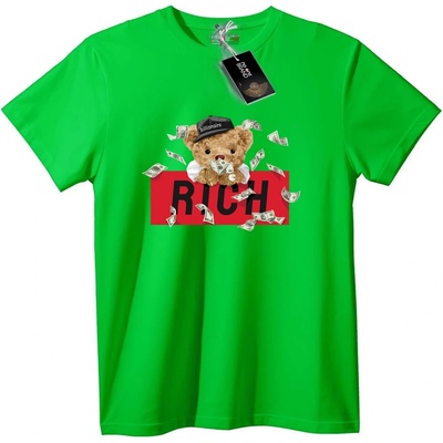 NOONEBRAND Тениска Богата мечка милионер - XL, Black