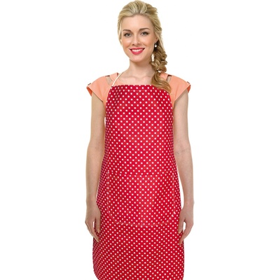 Bellatex Kuchyňská zástěra Adéla Puntík červen bílá