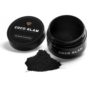 Coco Glam přírodní prášek pro bělení zubů s aktivním uhlím Bio 30 g